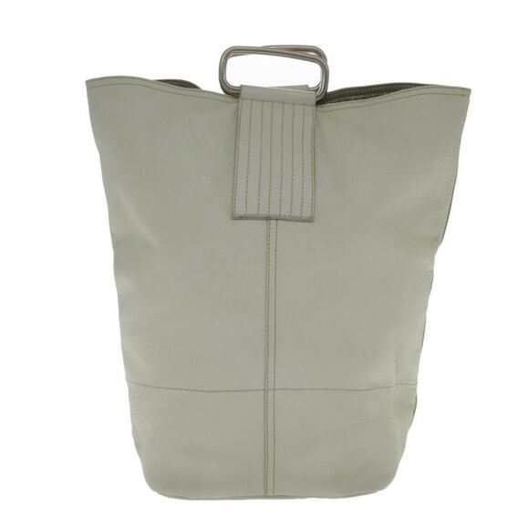 Prada Vintage Handbag Leather White Leather Handbag (Pre-Owned) - Picture 2 of 16